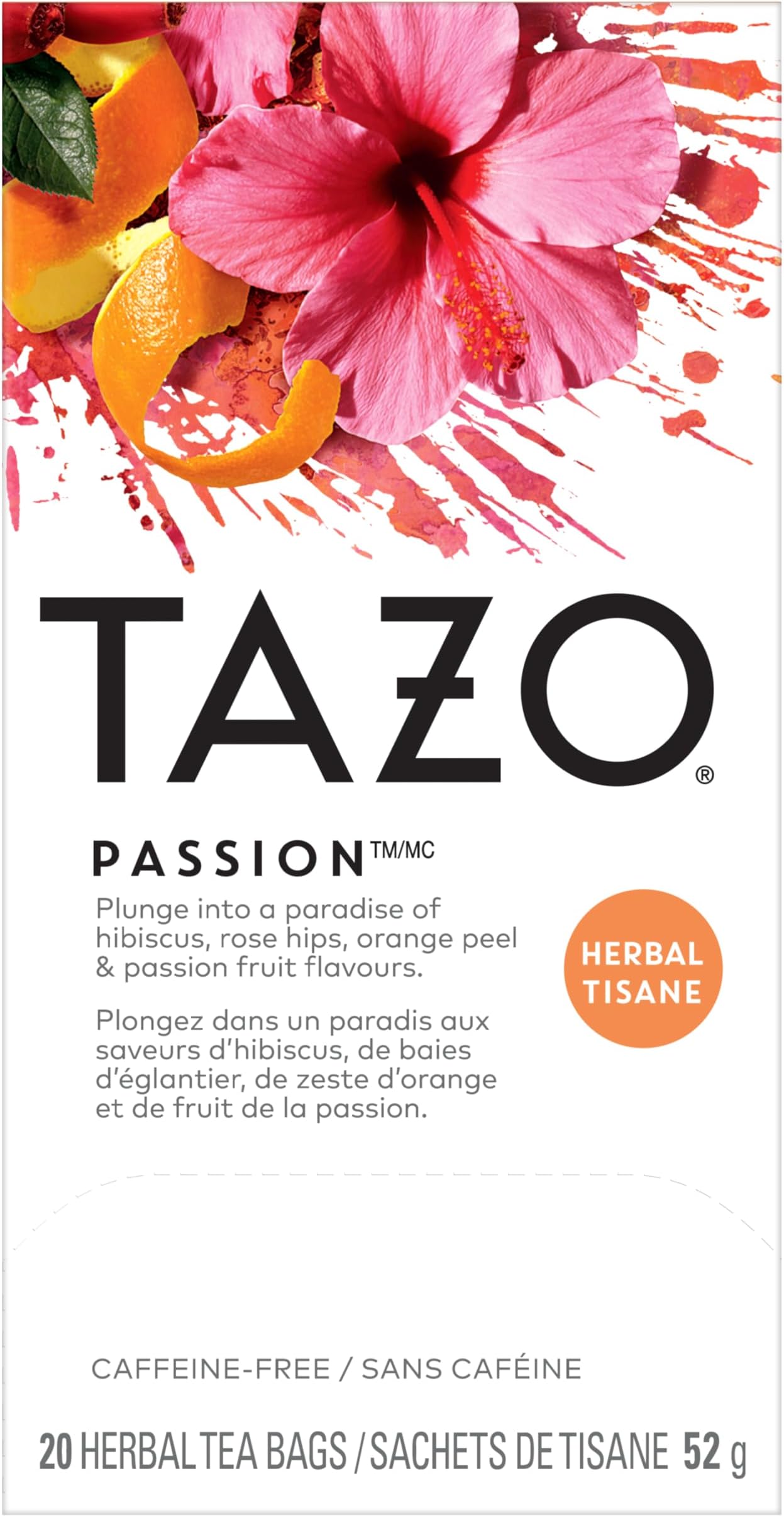 Tea, Passion Tea, Tea Bags, 20 ct