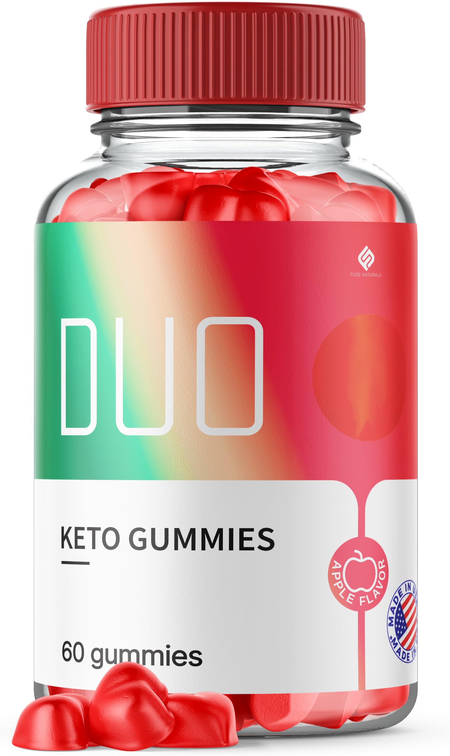 Duo Keto Gummies Duo Keto ACV Gummies, Duo Keto Gummies + ACV 1000mg Apple Cider Vinegar Vitamin B12 B6 Folate Advanced Supplement Men Women, Duo Keto Gummies Maximum Strength Formula (60 Gummies)