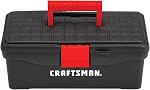 CRAFTSMAN Tool Box, Lockable, 13 in., Red/Black (CMST13004)