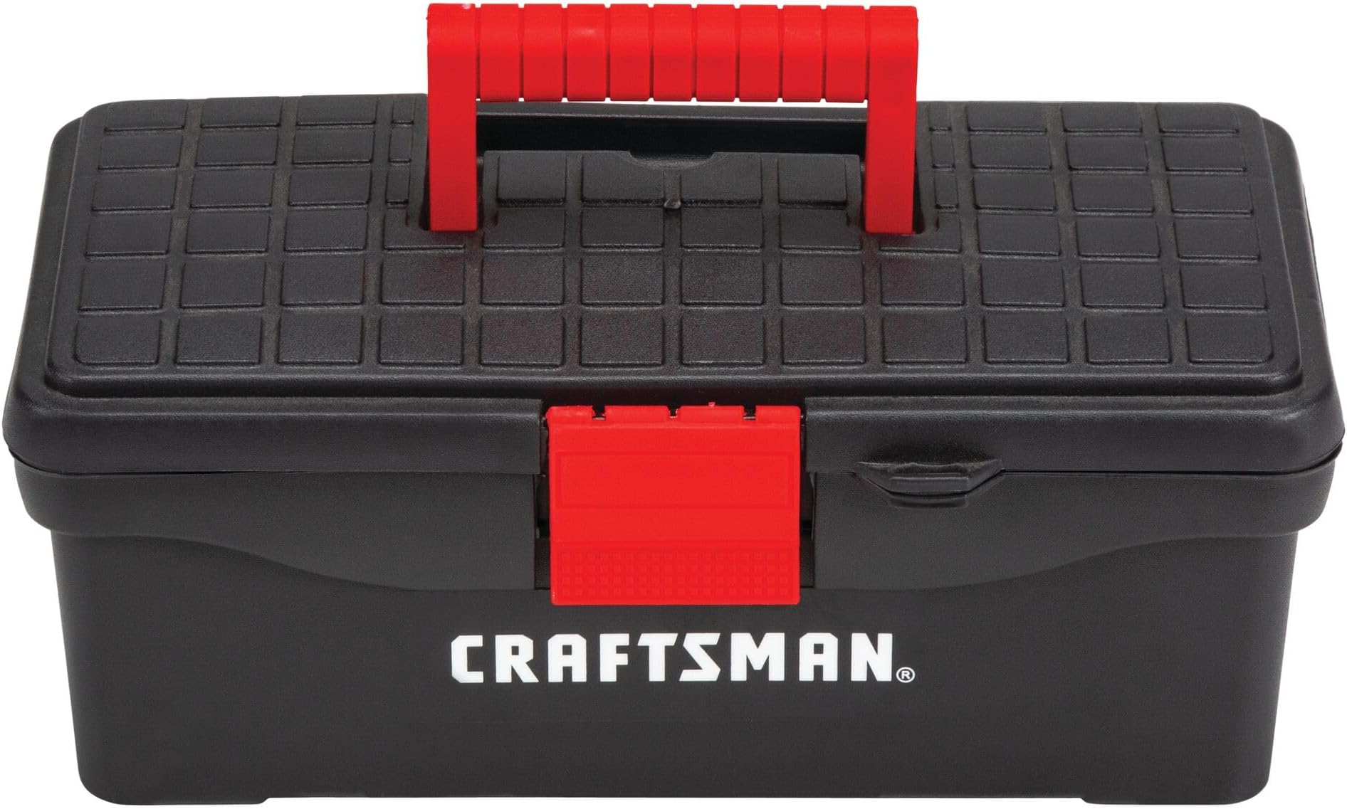 Tool Box, Lockable, 13 in., Red/Black (CMST13004)