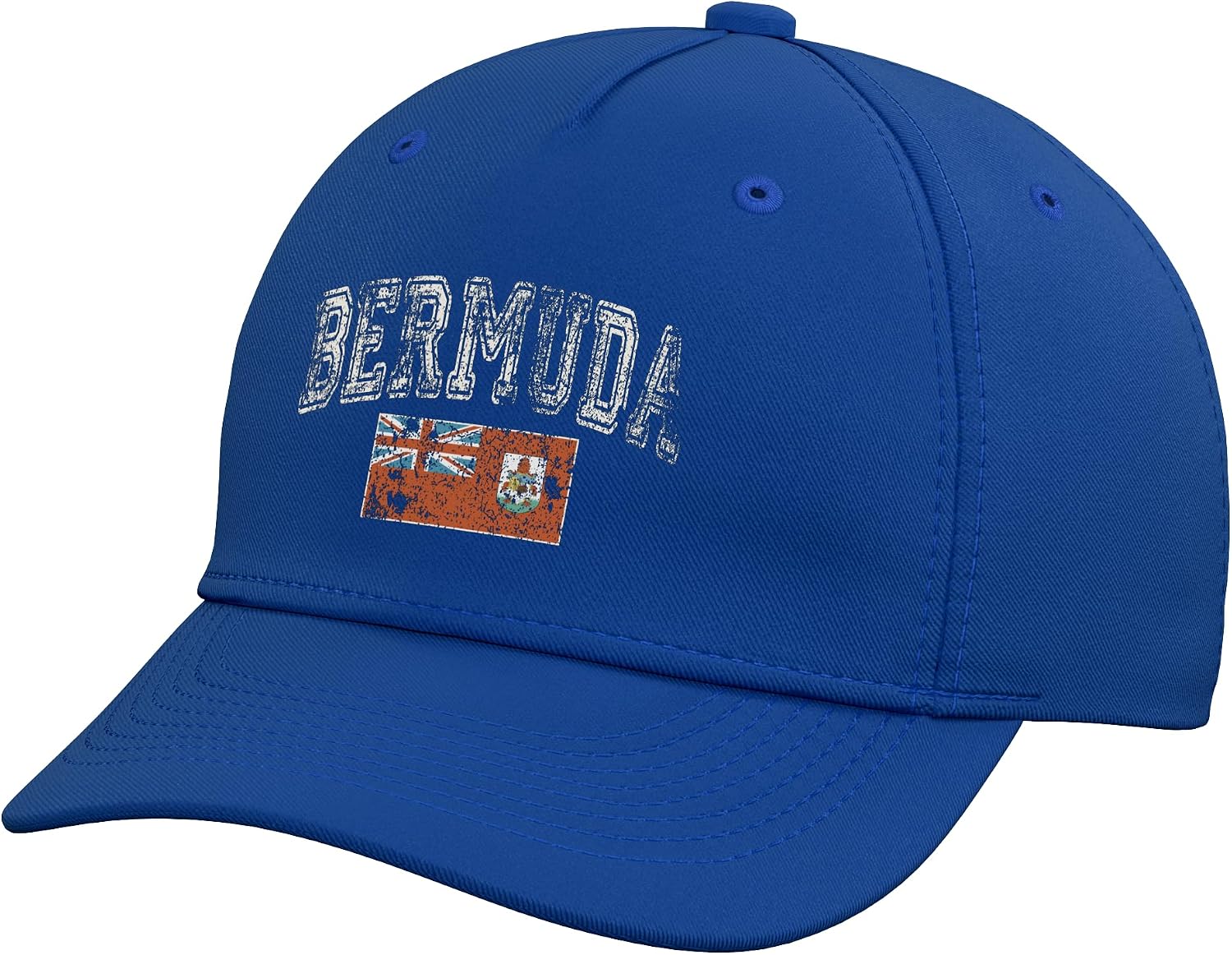 Vintage Retro Faded Bermuda Flag Bermudian Pride Adjustable Baseball Hat