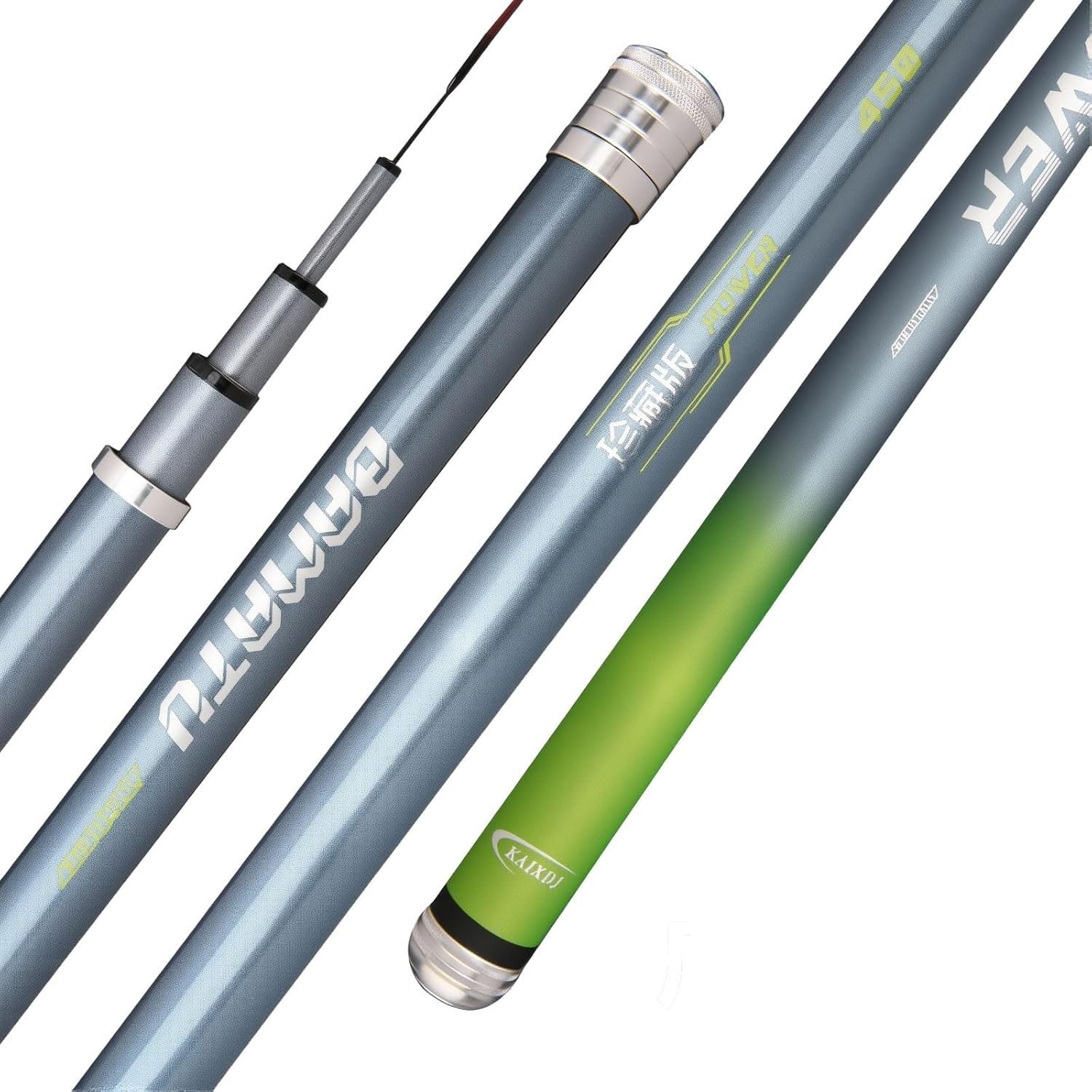 HUSHDML Telescopic Carbon Fibre Fishing Rod 2.7m–8.1m Ultralight Super Stiff Handline Rod, Sea Carp Rod, Suitable for Lakes, Reservoirs, Rivers and Ponds(2.7m)