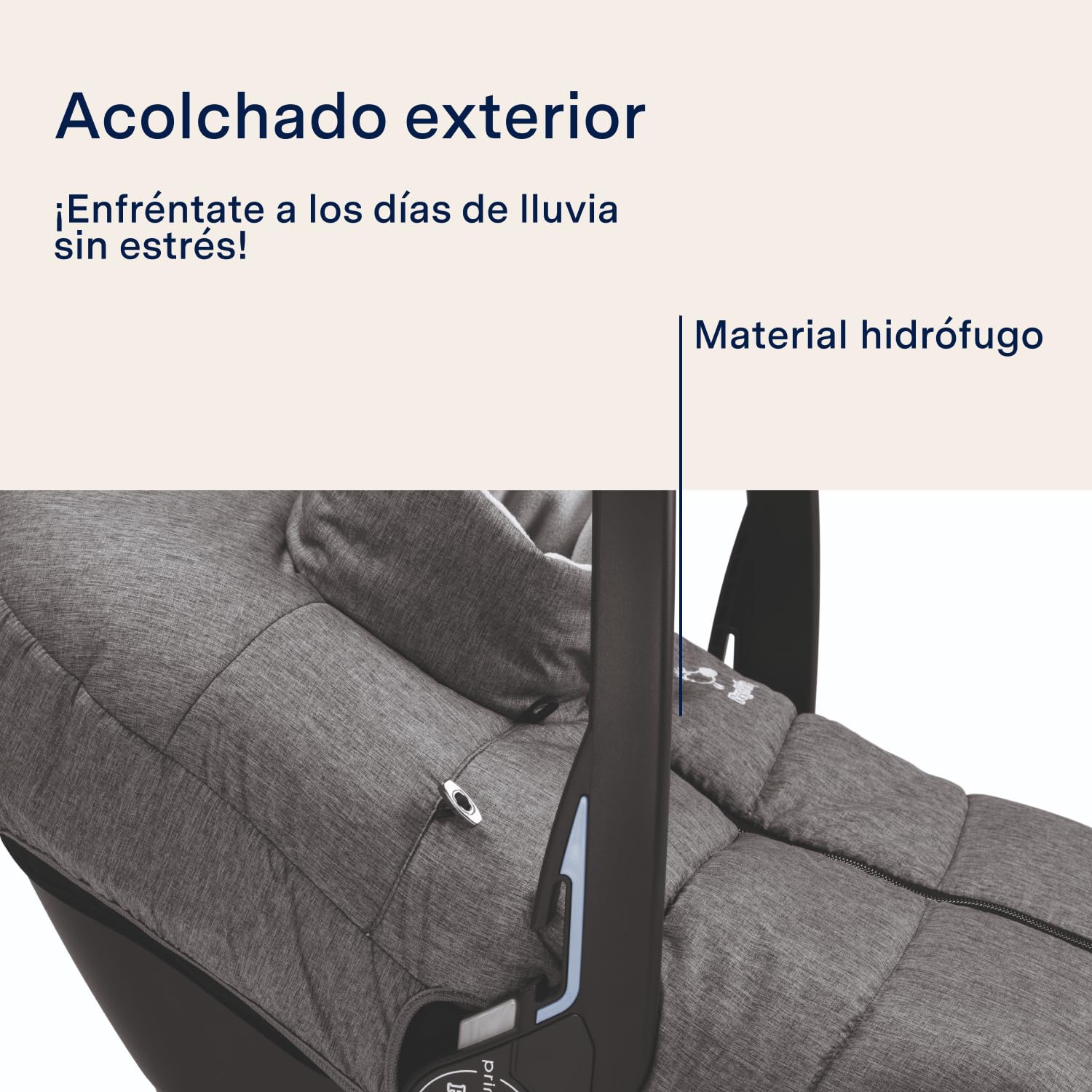 Peg-Pérego Igloo Cover - Funda de Invierno/Saco para Silla de Coche, Color Gris