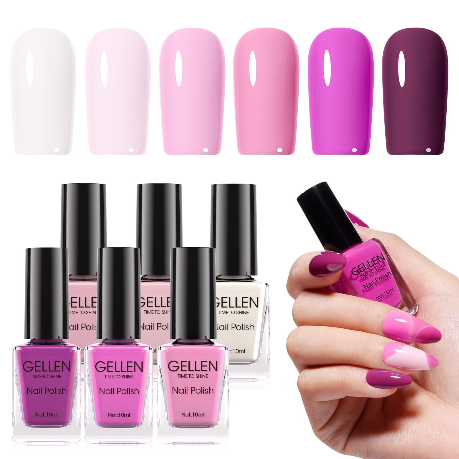 GELLEN Light Purple Nail Polish