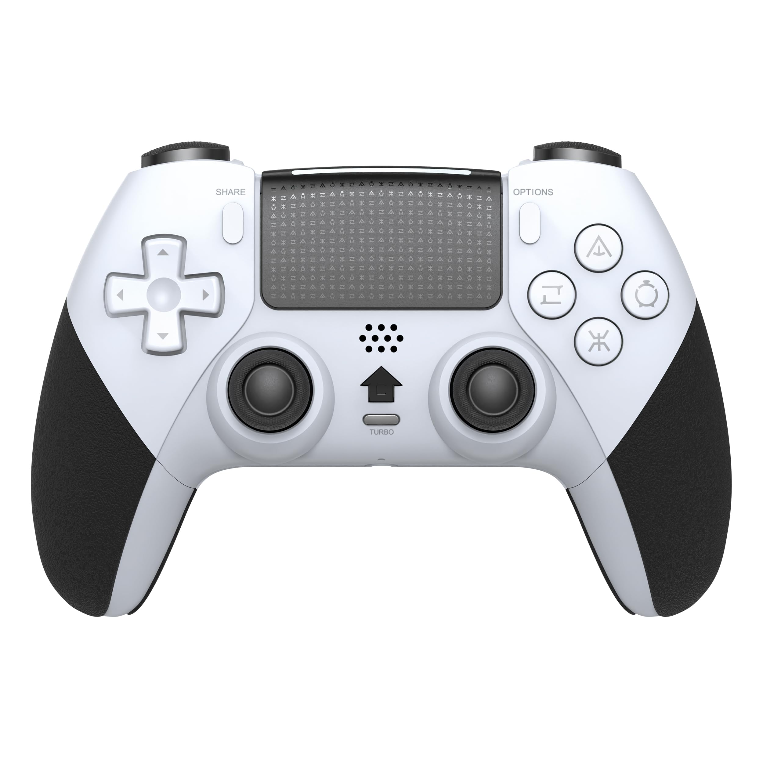 Indeca Mando Inalámbrico ODISSEY Compatible con PS5 PC Android iOS y Steam Deck | Bluetooth, Joysticks Hall Effect, Doble Vibración, Batería 1000 mAh Blanco