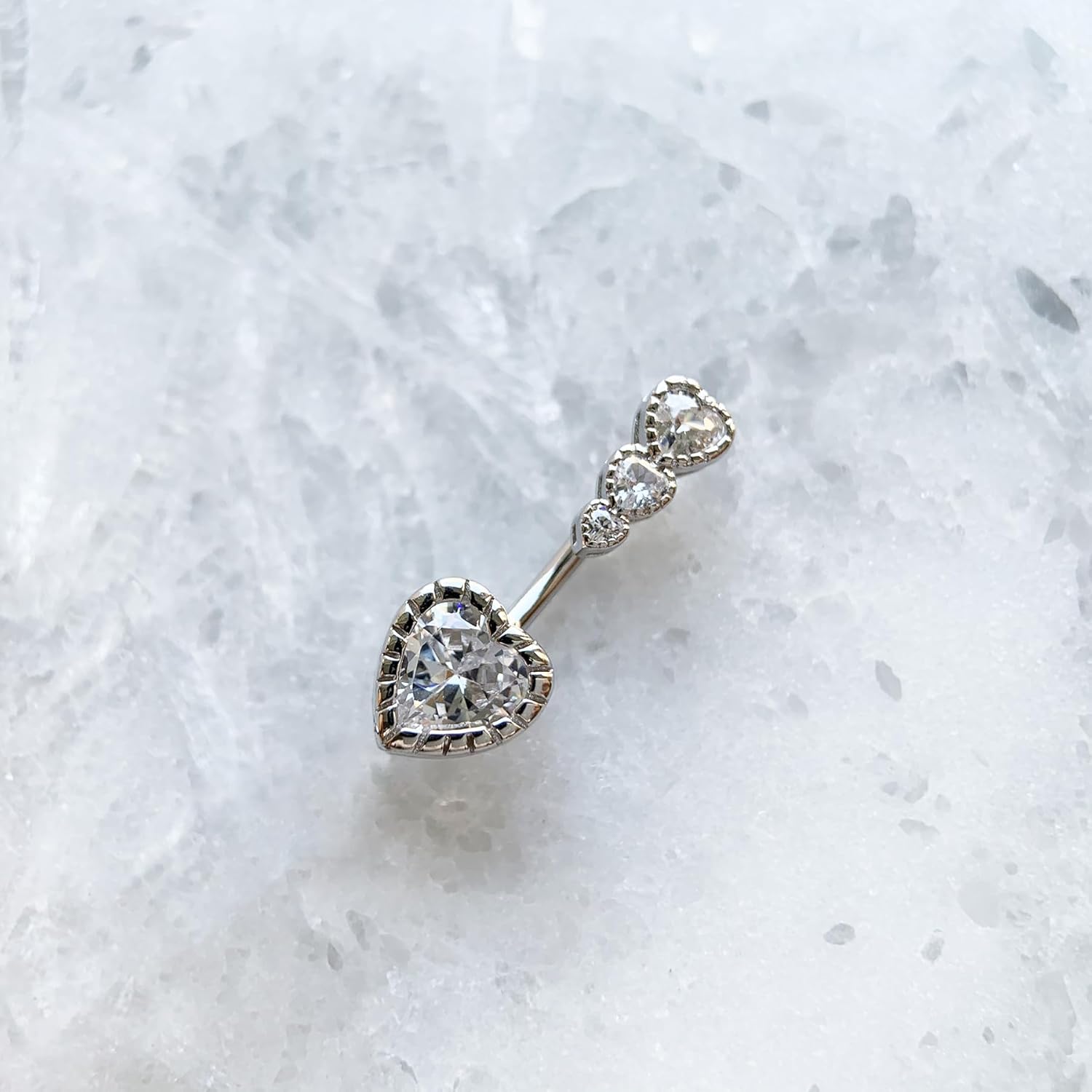 Sterling Silver Belly Button Rings, Real 925 Sterling Silver, 14G Sterling Silver Navel Rings, High Polished Smooth Surface, Resists Allergy, 925 Silver Belly Piercing - Image 3