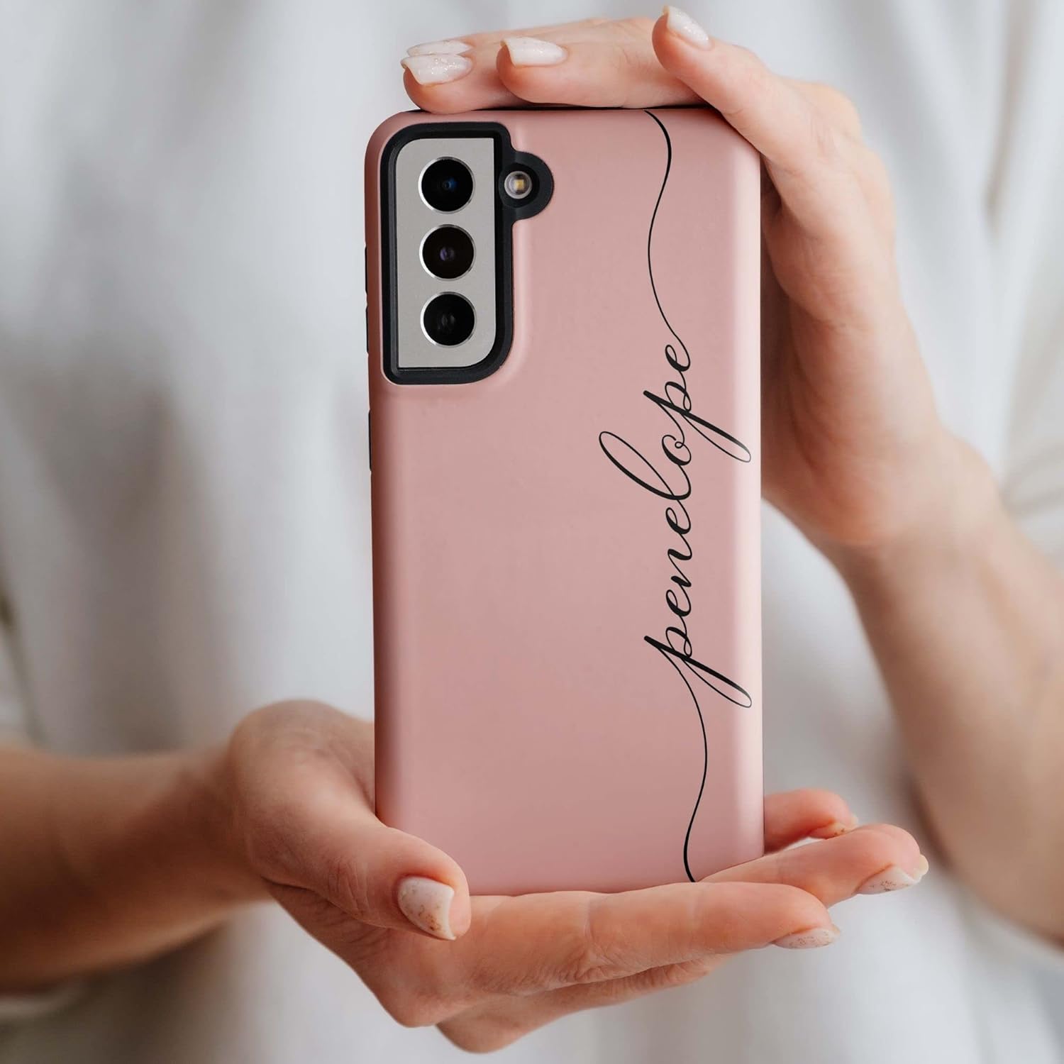 Custom Calligraphy Name Case, Personalized Handwritten Name Case, Compatible with Samsung Galaxy S26 Ultra, S25 Plus, S24, S23, S22, S21, S20 Multicolor