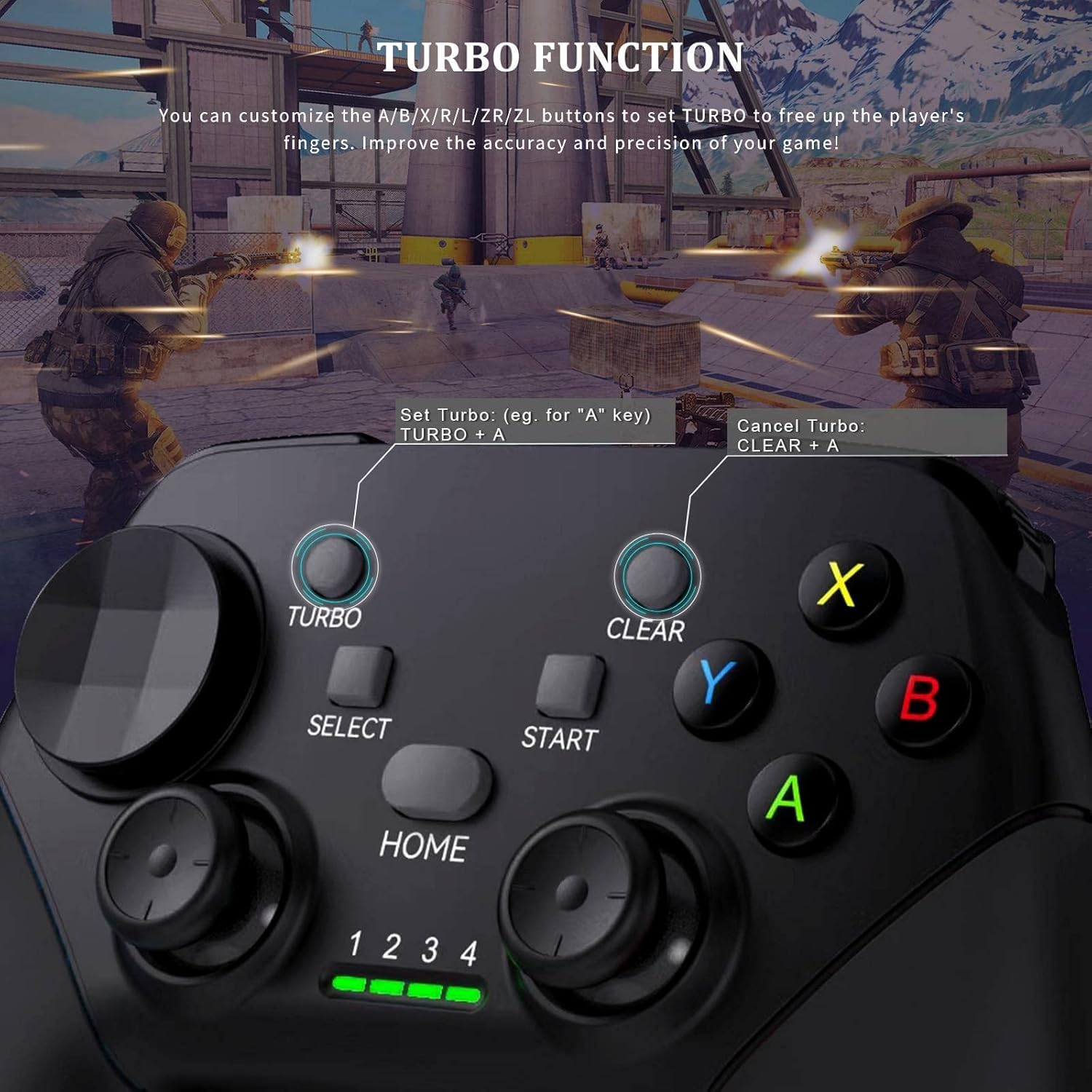Koiiko Wireless Game Controller für iPhone, Android, PC, Bluetooth Mobile Gaming Controller für iPhone 15, iPhone 16, Samsung Galaxy S25, Huawei, Motorola, Google-Call of Duty (Schwarz)