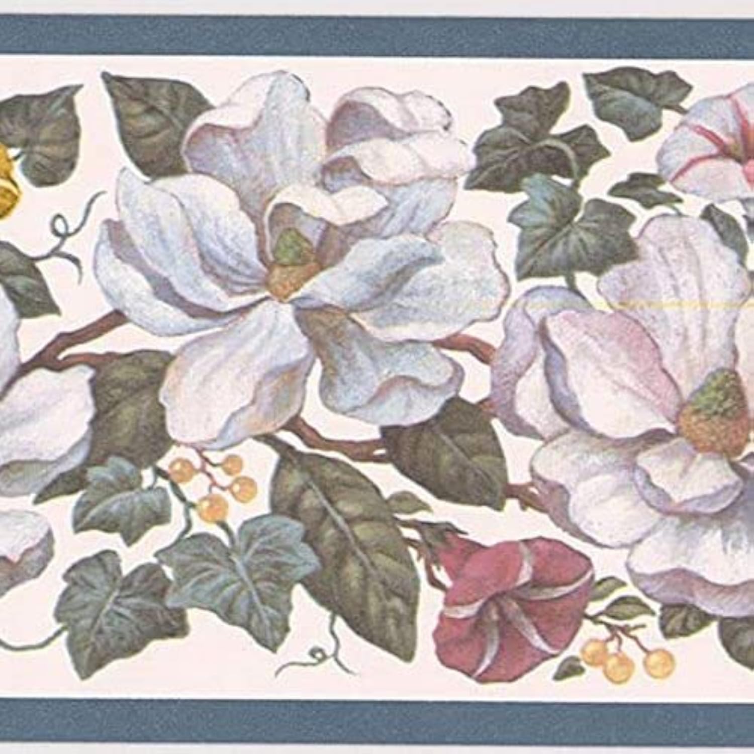 Papier peint floral rose CUP3391 idéal pour délimiter les espaces muraux