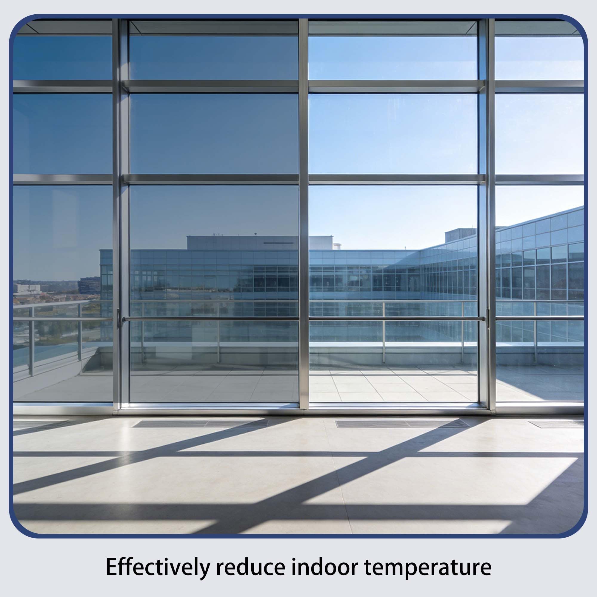Spiegelfolie 130 x 130 cm mit UV Schutz Und Hitzeschutz Verdunklungsfolie Wärmeschutzfolie Ideal Selbstklebend für Kleine Nach Außen Gerichtete Fenster, Doppelseitiges Silber