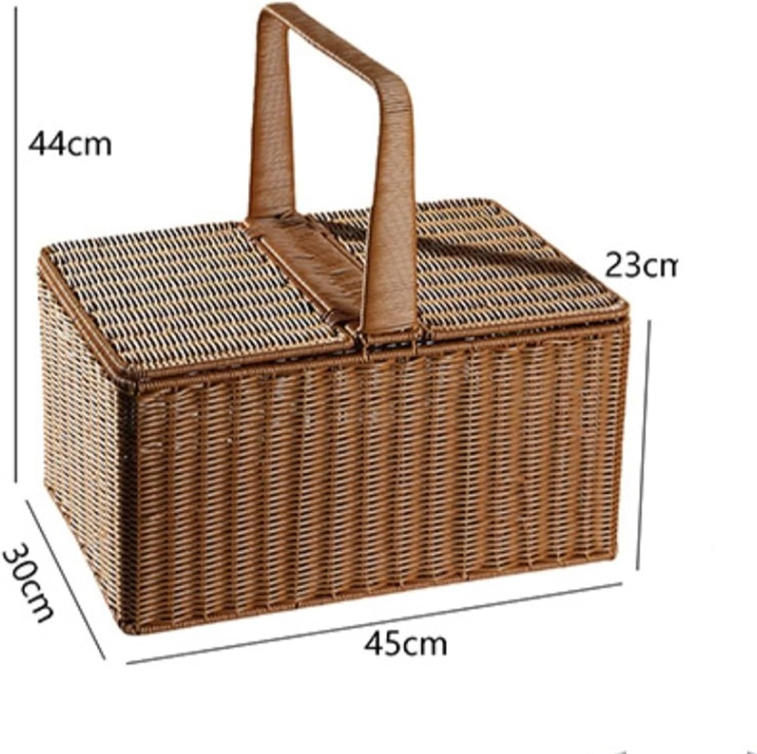 Picnic Basket Storage Basket, Picnic, Camping, Bread, Food, Breakfast, Flowers, Display Box, Kitchen, Home Decor
