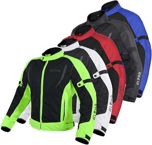 Miniatura 5 de Chaqueta de motorista de malla de alta visibilidad para hombre, para ciclismo, carreras, deportes duales, protección blindada.