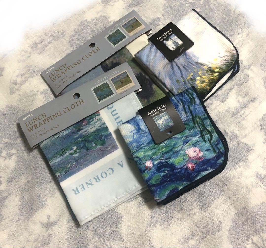 モネ　睡蓮　ハンカチ　セット 📢 FEILERコラボ <ハンカチ＞ 予約販売開始のお知らせ‼️ 11月15