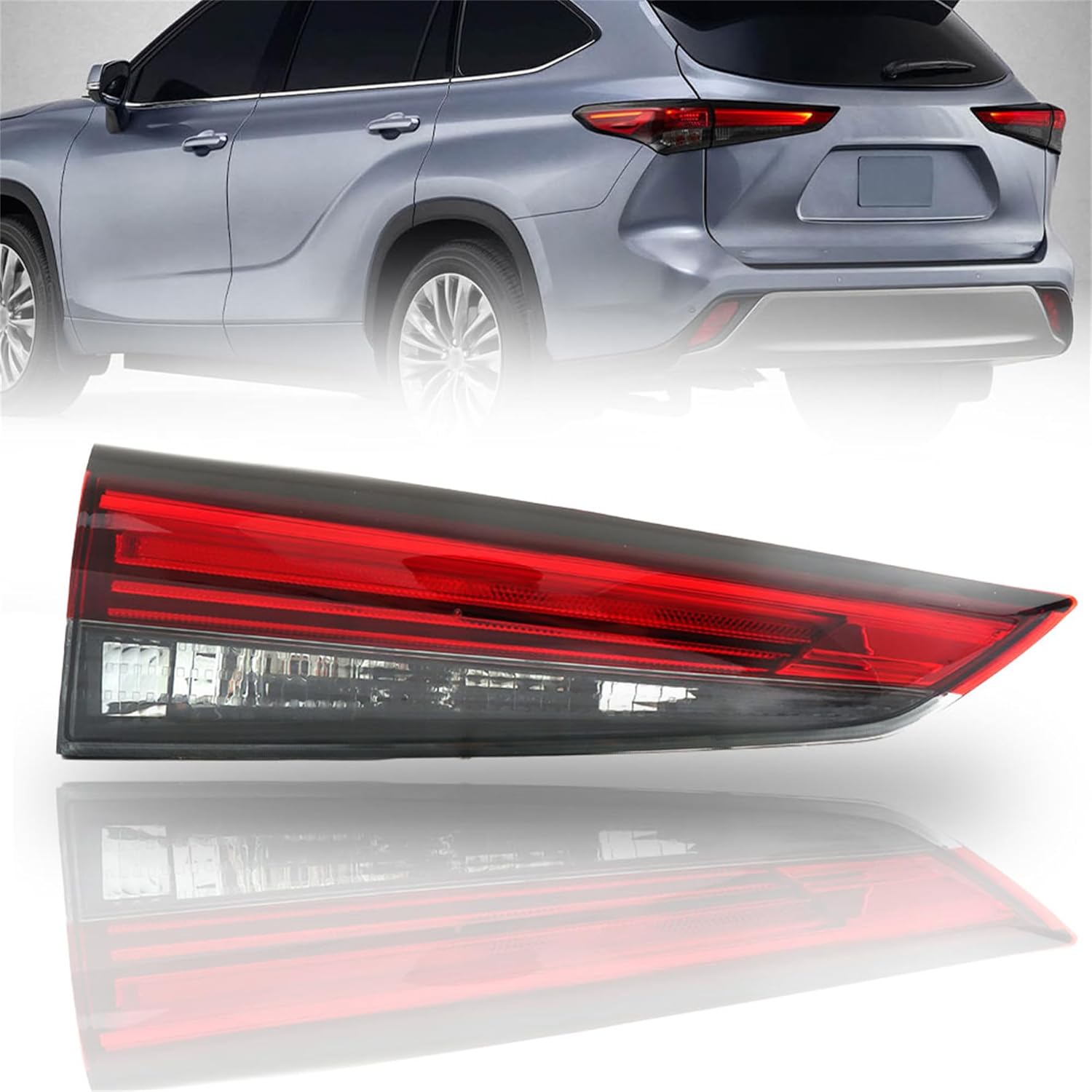 munirater Rear Inner Tail Light Lamp Driver Side Replacement for Highlander 2020-2022