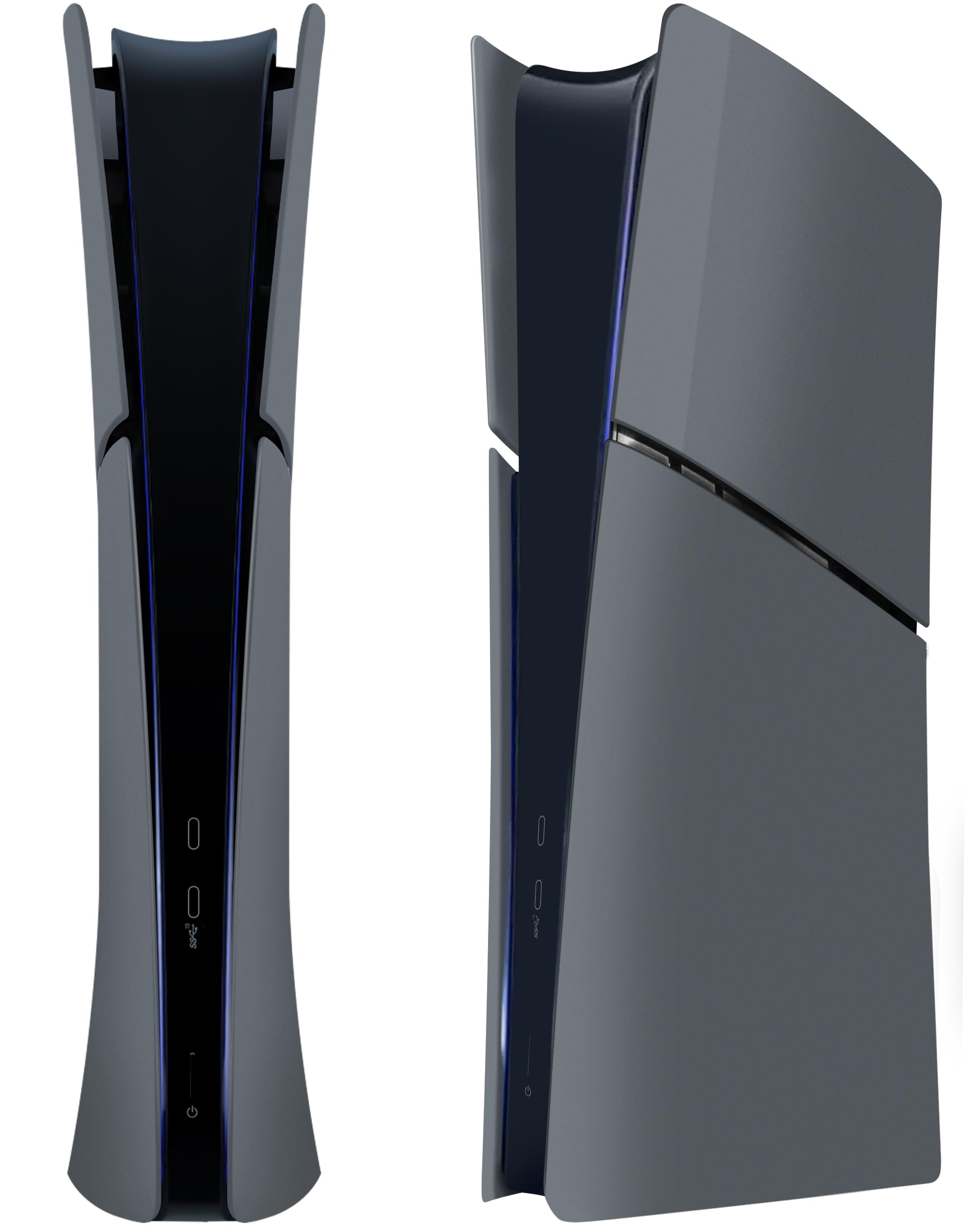Joso Placa frontal para PS5 Slim Digital Edition, antiarañazos, carcasa de repuesto a prueba de polvo, cubierta de piel apta para PS5 Slim Console, placas para PS5 Slim accesorios, fácil instalación