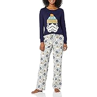 Amazon Essentials Disney | Marvel | Star Wars Set da Notte Pigiama in Flanella Donna
