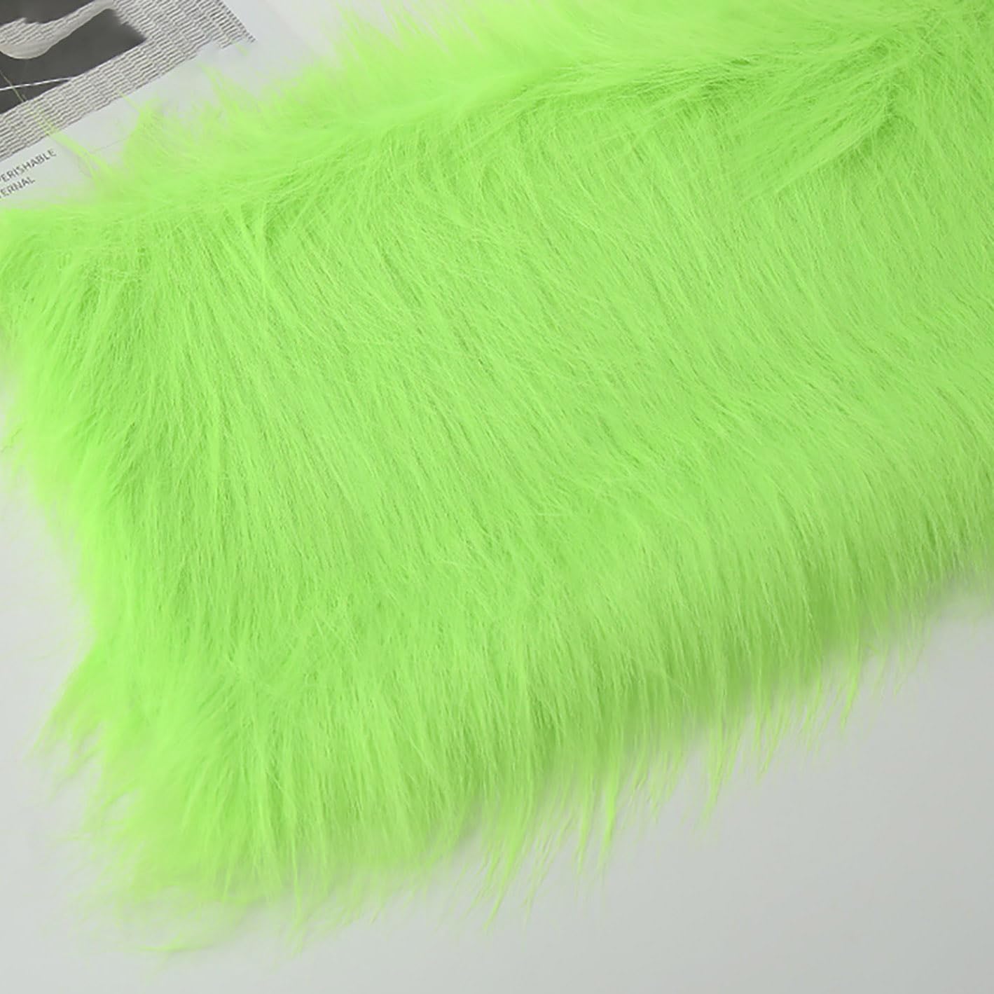 Faux Fur Plush Fabric Long Pile 12cm Fluffy Fuzzy Craft Fur for Gnomes Beard Santa Claus Hair Dwarf Cosplay Costume DIY Craft Decoration 20 Colors(Size:50x50cm,Color:Light Pink)