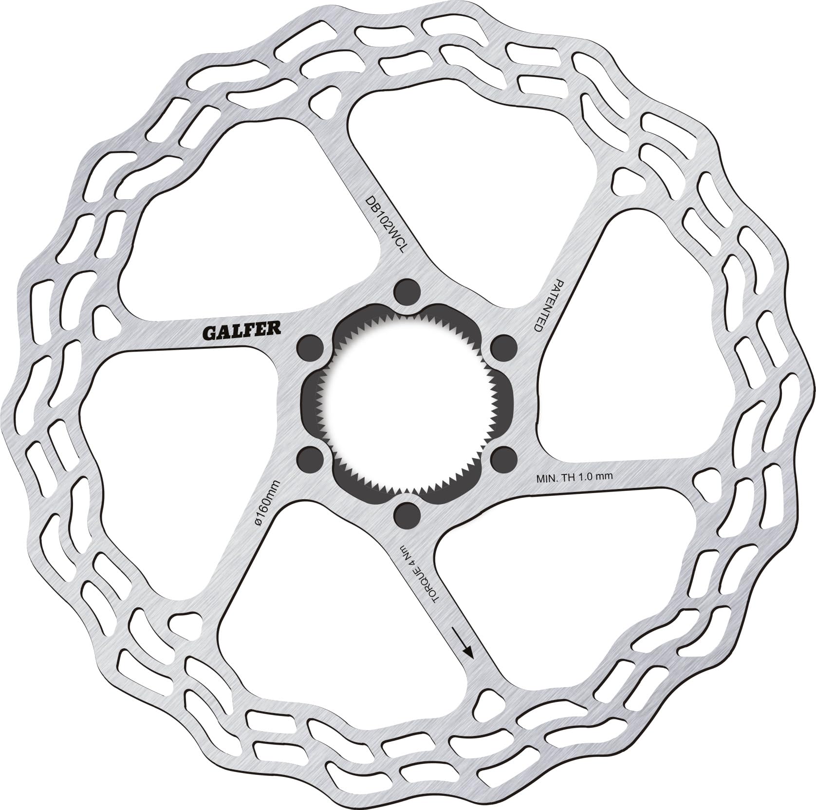 Galfer Road Wave Cl Disc 160 mm