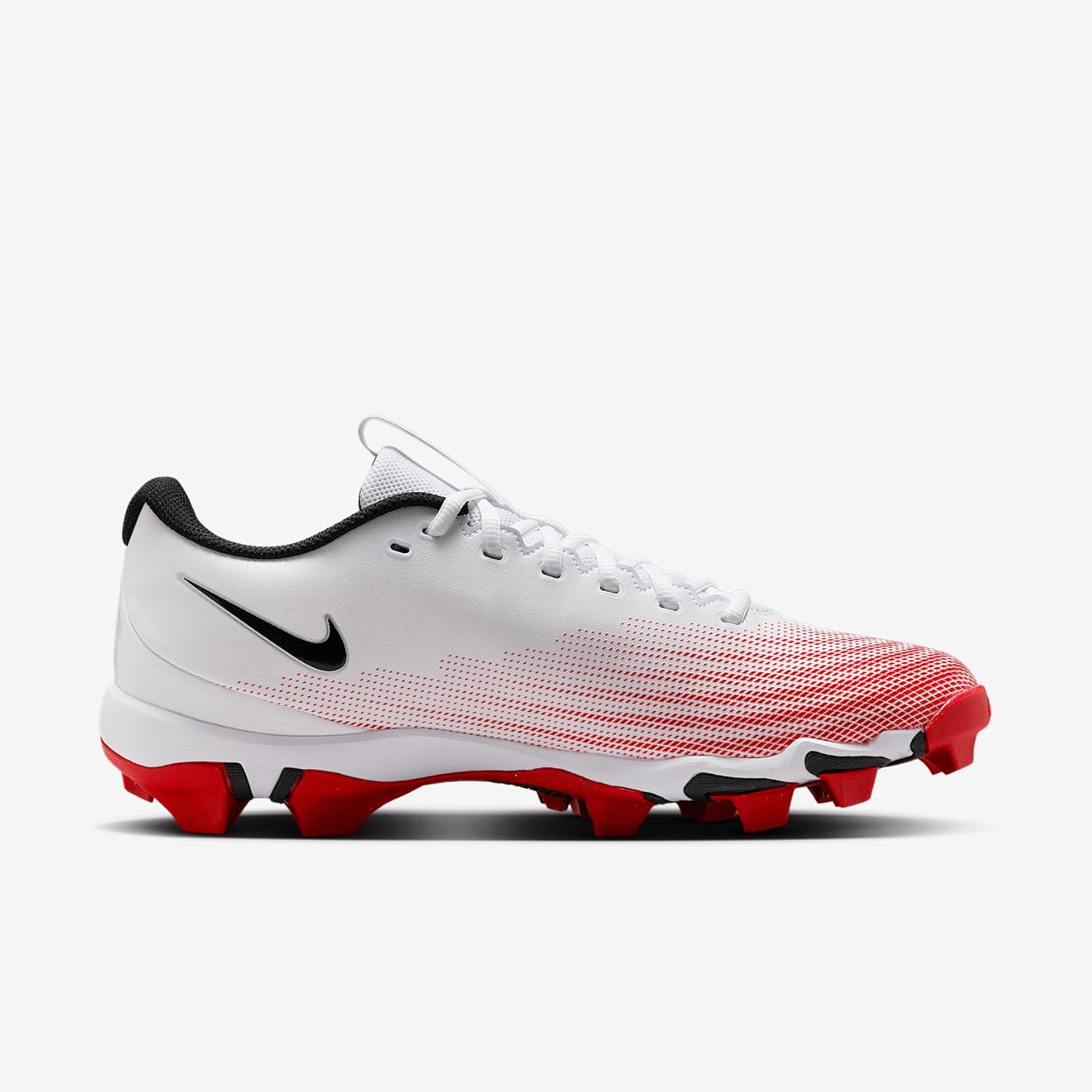 Nike Vapor Shark 3 Football Cleats (FB3304-102, White/University Red/Black) Size 14
