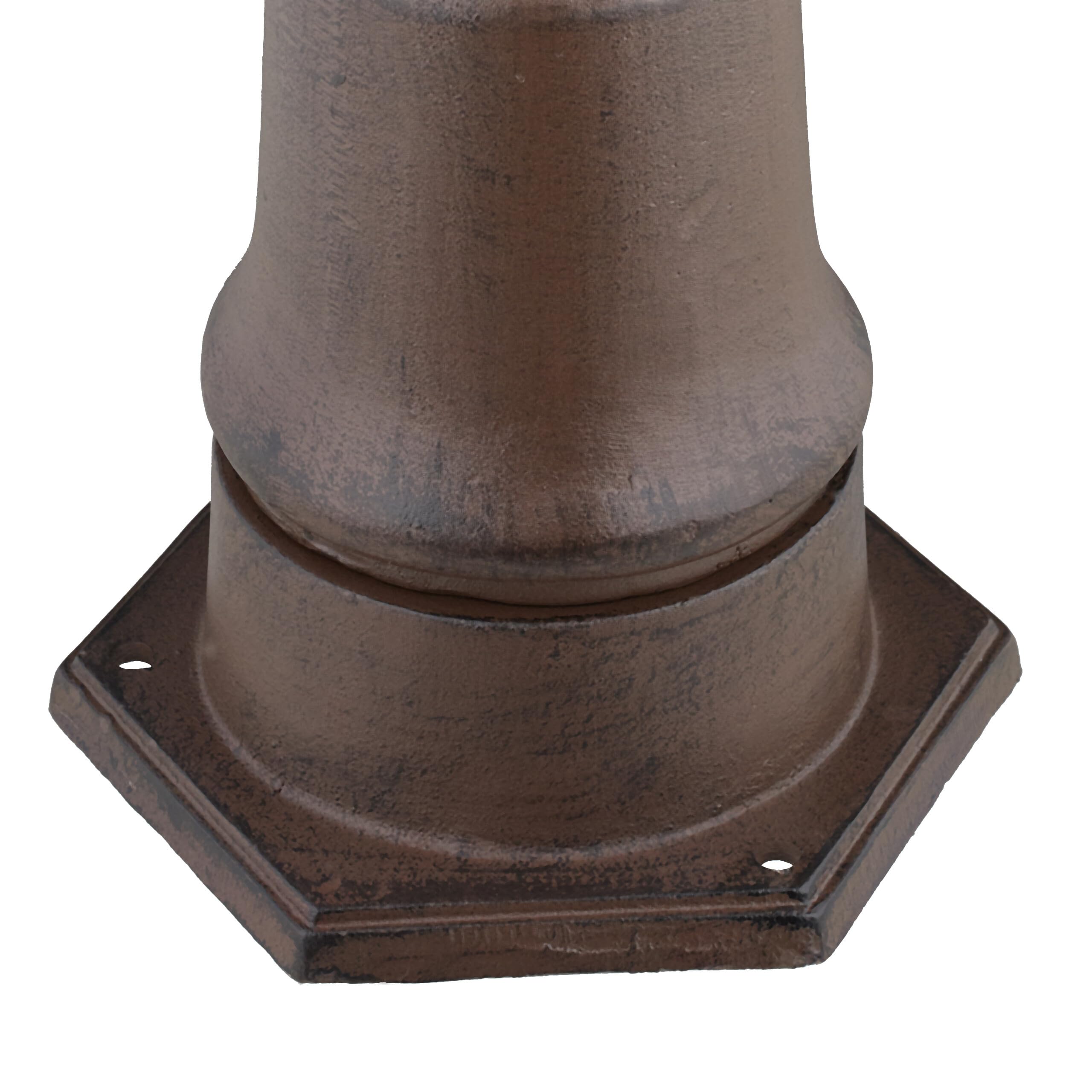 Relaxdays Fontaine extérieure pour Le Jardin ou la terrasse, Robinet, Design Antique, HLP 80 x 18 x 20,5 cm, Marron