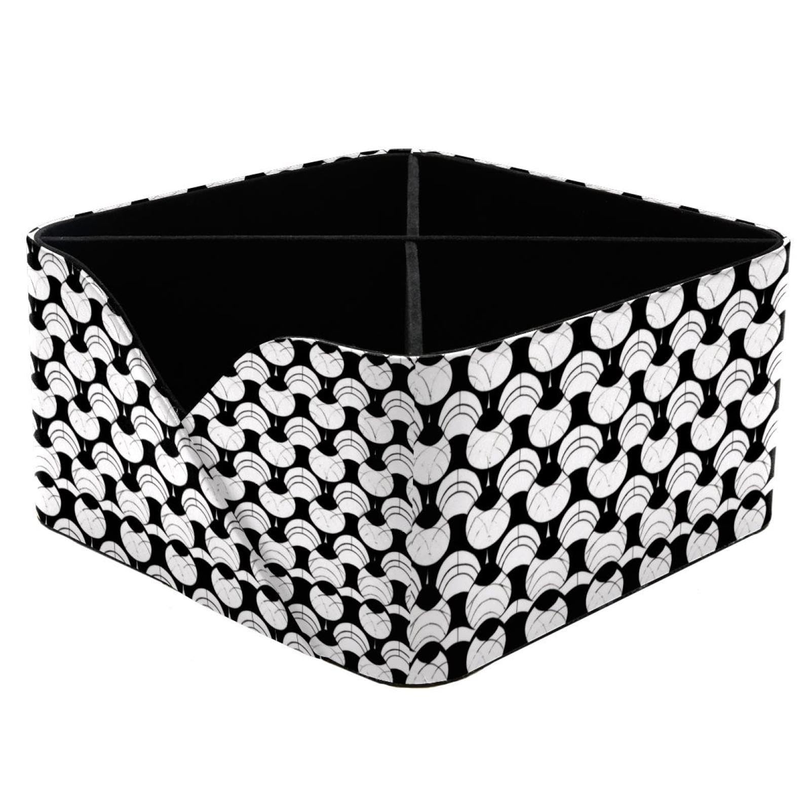 Organisateur de bureau rectangulaire noir pour feutres et maquillage