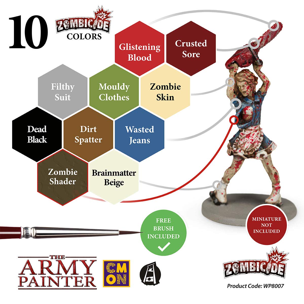 Buy The Army Painter Warpaints Zombicide Core Zombie Set Zombie
