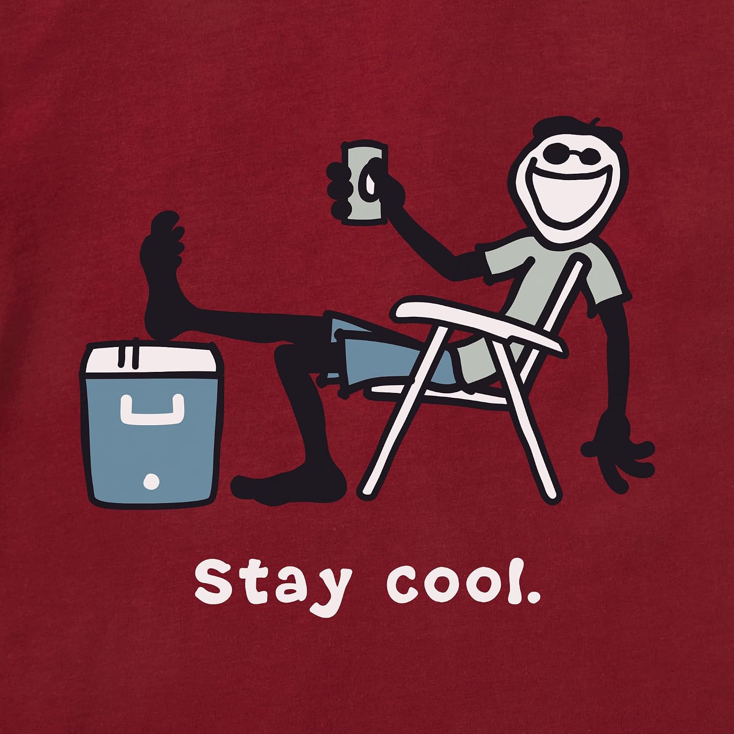 Life is Good Men's Crusher Tee Shirt, Short Sleeve Cotton Graphic T-Shirts, Stay Cool Jake