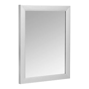 Amazon Basics Rectangular Wall Mount Mirror 16 x 20 - Standard Trim Nickel