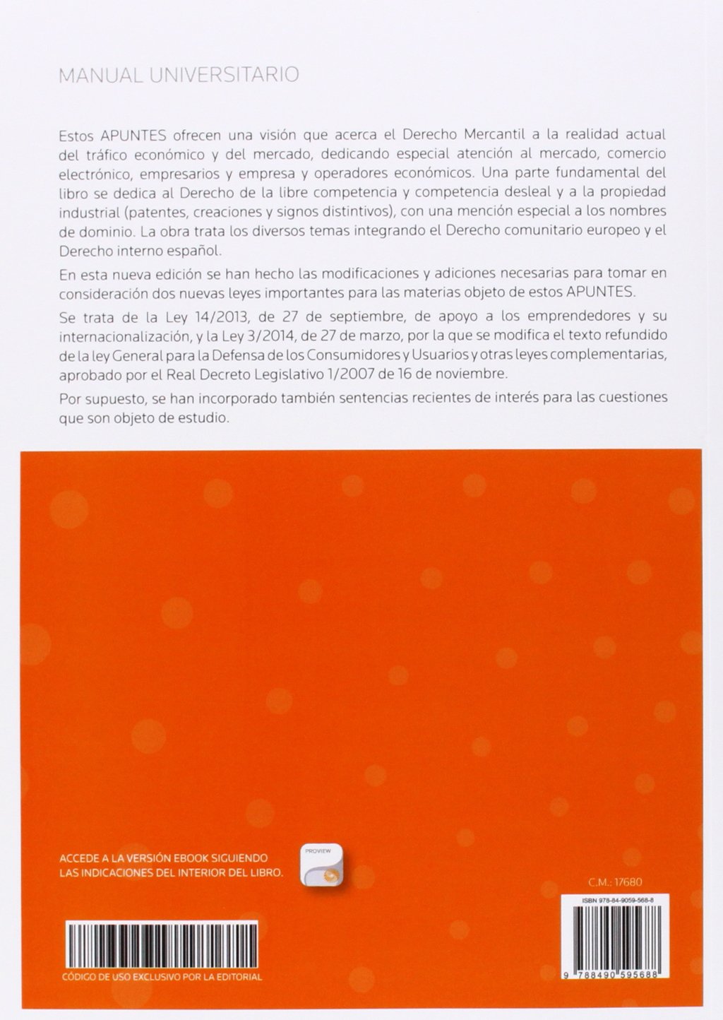 Apuntes de Derecho Mercantil (Papel + e-book): Derecho Mercantil, Derecho de la Competencia y Propiedad Industrial (Manuales)