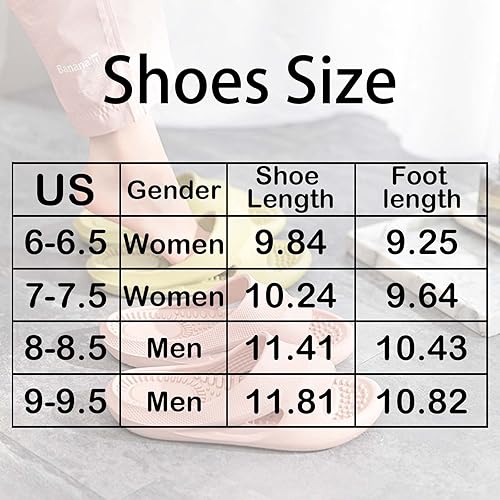 Miniatura 8 de Pantuflas de masaje para mujeres y hombres, sandalias de ducha con punta abierta, zapatos de verano para casa, para baño, fascitis plantar,