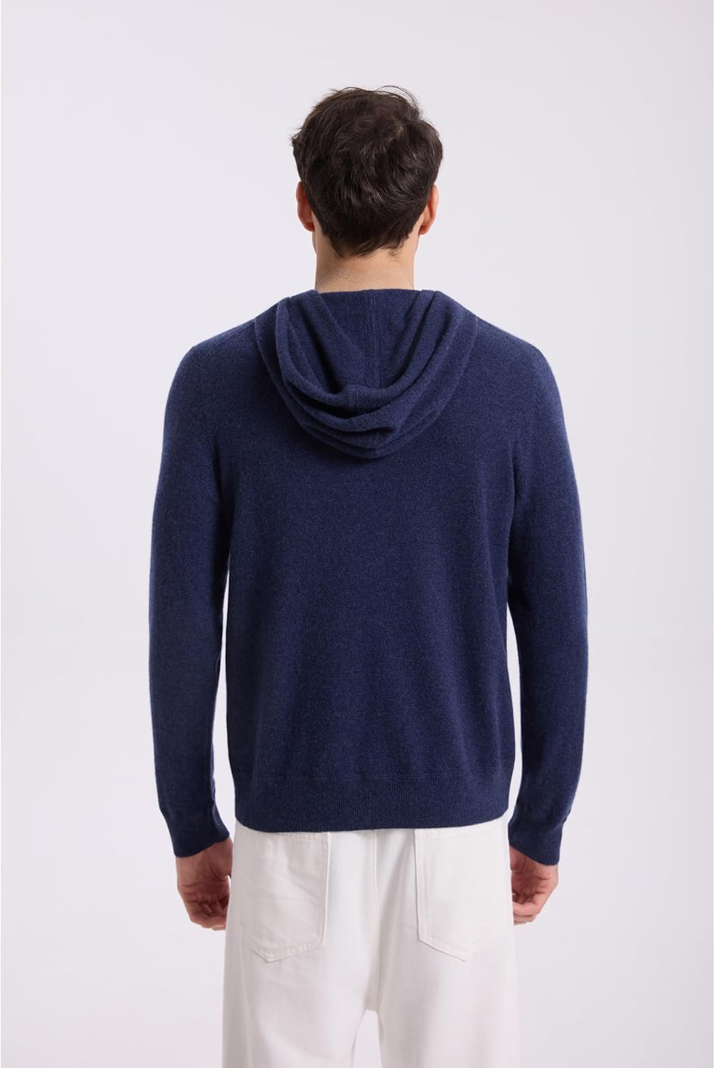 GreenMount Men's 100% Yak Down Half-Zip Sweater Soft & Warm Long Sleeve Polo Casual Pullover Sweater for Men