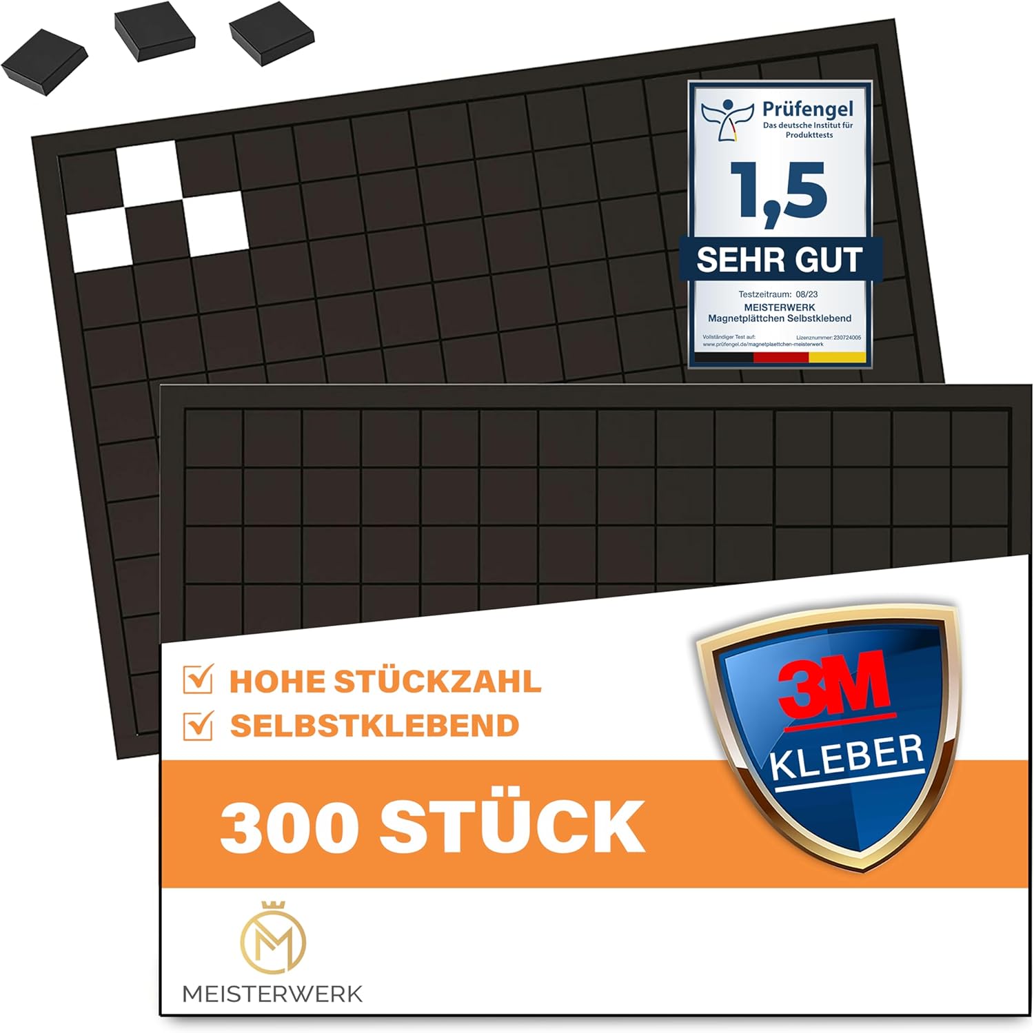 MEISTERWERK SelfAdhesive Plates (Pack of 300) Strongest