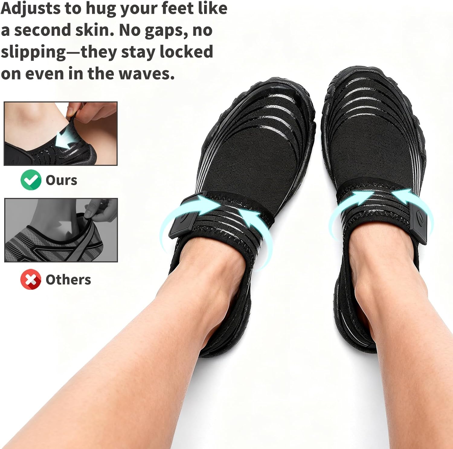 LIZRHA Water Shoes for Men and Women Quick Dry Aqua Swim Barefoot Shoes for Outdoor Fishing Beach Pool Boat Surfing Walking Water Park and Yoqa Activities