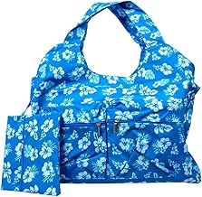 BIANCHERIAWEB Malibu Malibu Beach Bag Large Pocket Bag for Beach and Swimming Pool, Turquoise