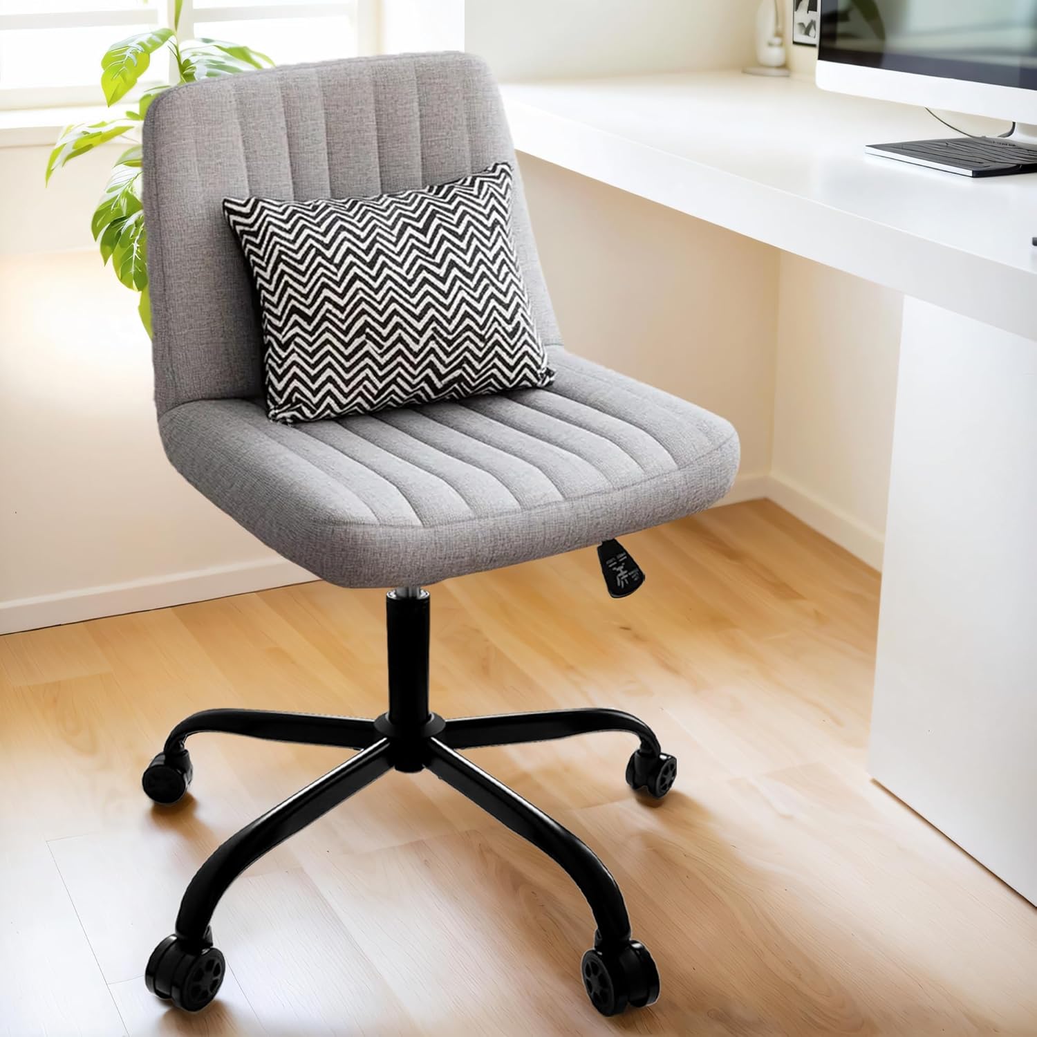 28" Swivel Office Chair Base Replacement, Heavy Duty Universal Gaming Chair Metal Repair Base Kit with Bottom Plate,Gas Cylinder and Casters