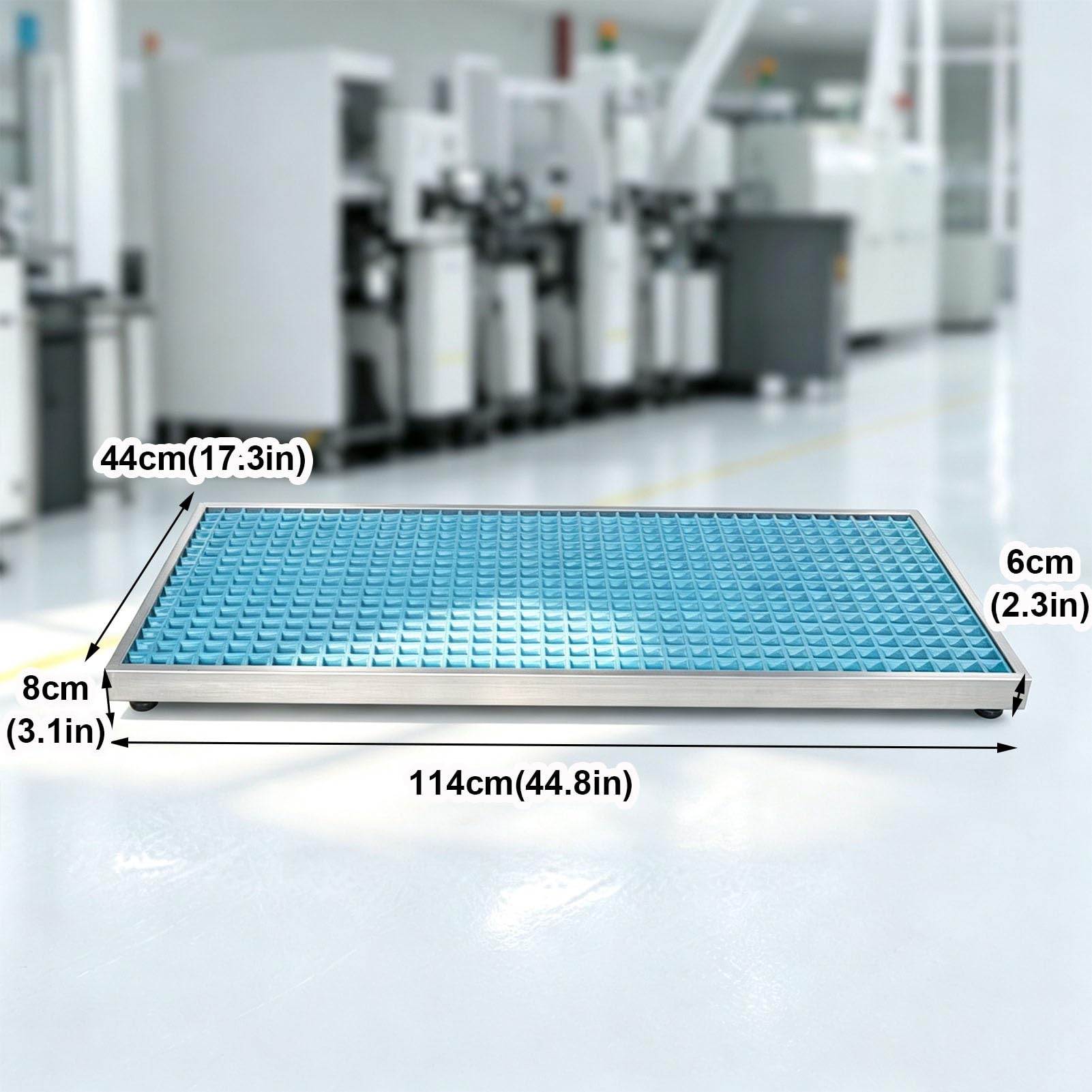 Pedana Industriale Antiscivolo con Pedale in Acciaio Zincato | Multiuso Per Officine Meccaniche, Disponibile In FRP O Con Telaio In Acciaio Rinforzato; Resistente Agli Oli(114x44x8cm)