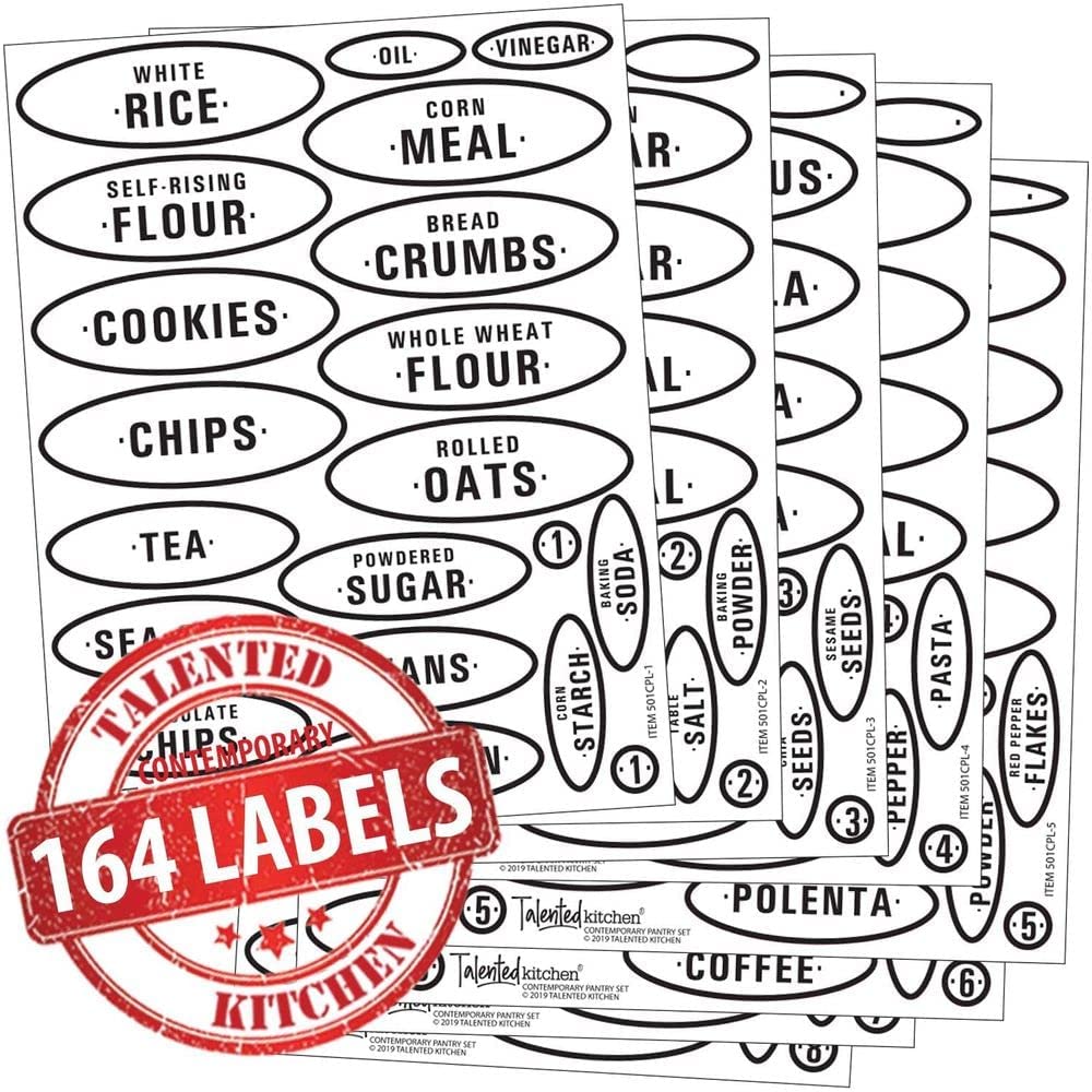 Talented Kitchen Pantry Labels 164 Contemporary Preprinted Kitchen