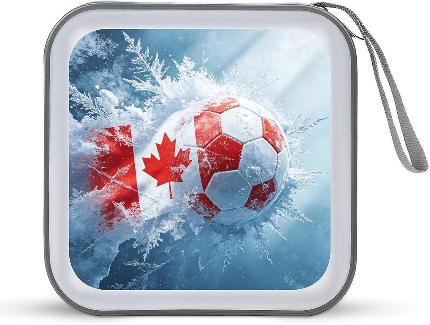 Canadian Snow Soccer Protective CD Case Storage Rack 40 Capacity DVD Holder Organizer Car Travel