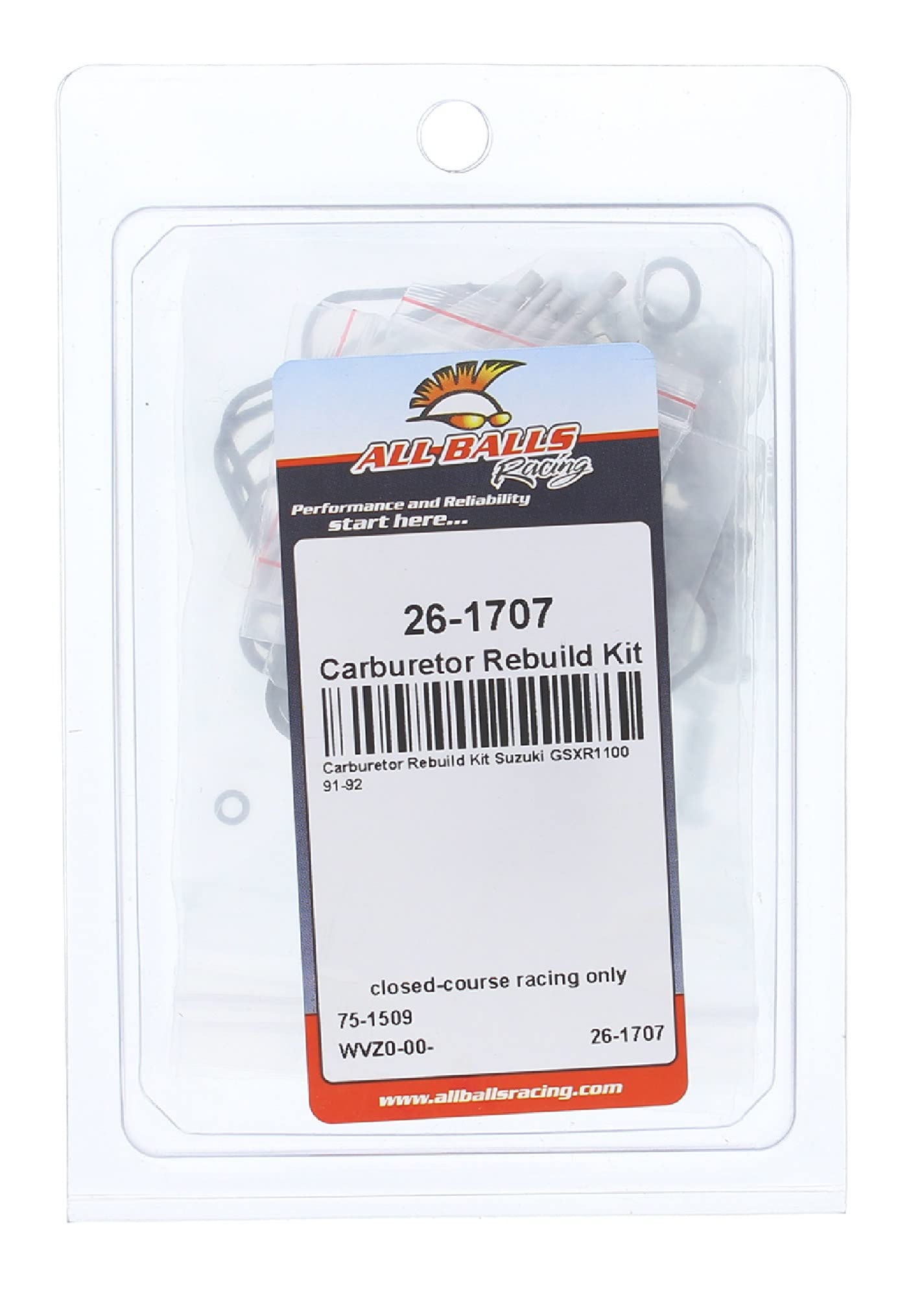 All Balls Carburetor Rebuild Kit For Polaris ATVs - Fits 250cc Models 1986-2006