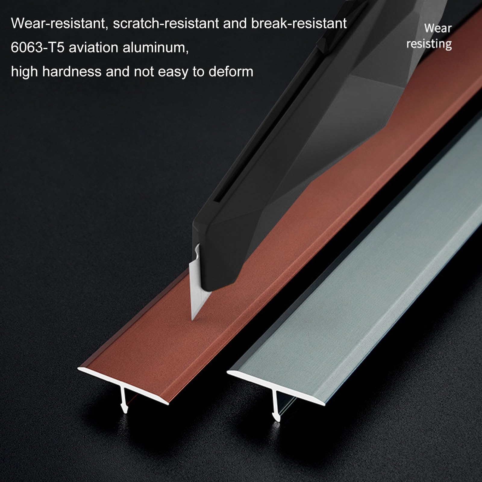 Transición Para Suelos Tiras De Transición Para Pisos En T, Tiras De Transición Para Pisos Laminados, Riel De Compensación Plano, Cubrecantos Embellecedor, Riel Sin Juntas Para Acabados(Red,90cmx2cm)