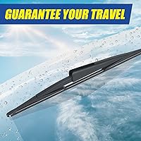 Vista 67 de GSPSCN Limpiaparabrisas trasero de 10" para Chevy Trax 22-13 Traverse 24-18 /Jeep Compass 17-07，Patriot 17-07/ Ford Escape Focus 07-01/ Dodge