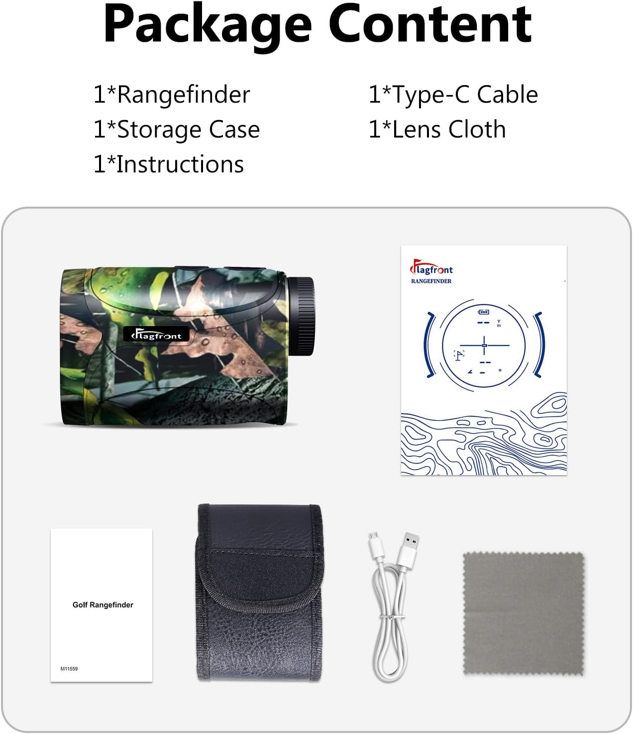 Range Finder for Hunting, 1200 Yards Laser Rangefinder with 6X Magnification,Speed/Angle/Distance Multifunctional Waterproof Rangefinder for Hunter