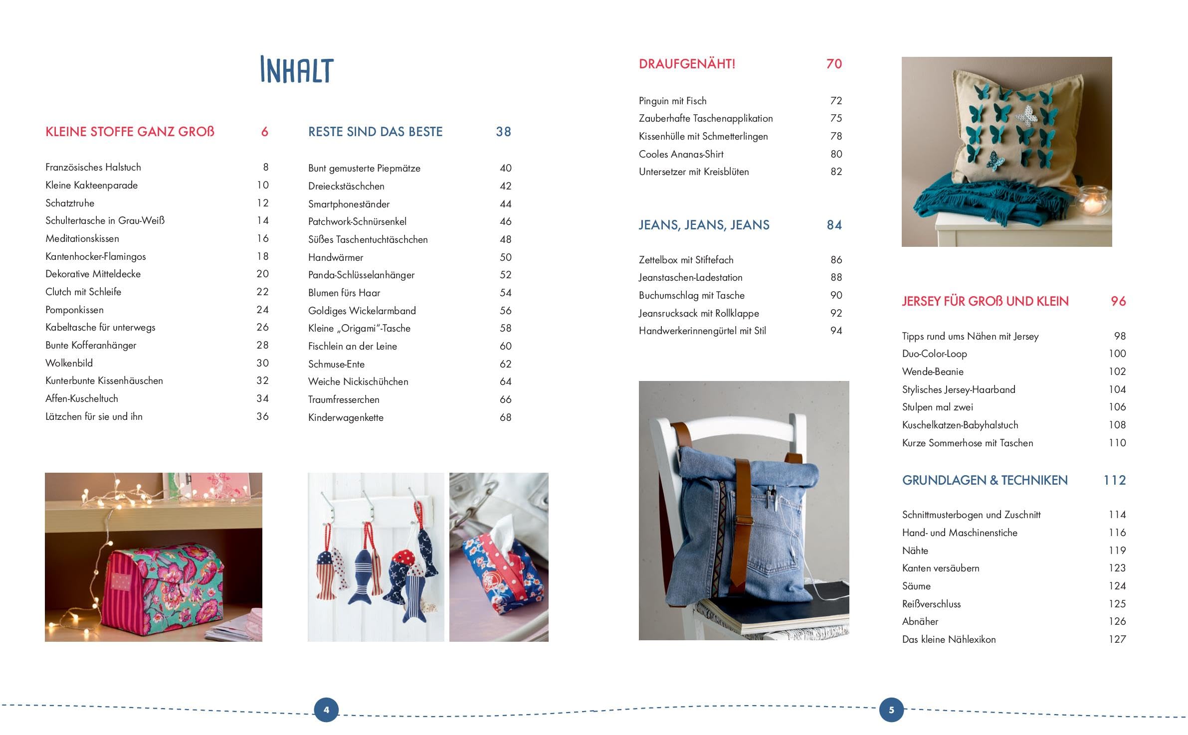 Klein, fein, kreativ genäht: Über 45 Lieblingsprojekte aus Stoff