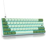 75 Percent Mechanical Gaming Keyboard 87 Keys Matcha Keyboard 75% Wired Keyboard Compact TKL Layout with RGB Backlit Red Switch for PC Laptop(87 Matcha)