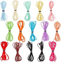 15 Colors Elastic Cord String, 2mm Diameter, 33 Yards, Polyester Rubber Material Elastic Stretch Bead Cord for Bracelet Making, Sewing, Beading, Jewelry Crafting