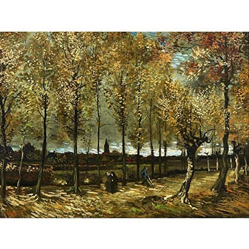 Vincent Van Gogh Poplars Near Nuenen Art Print Canvas Premium Wall Decor Poster Mural