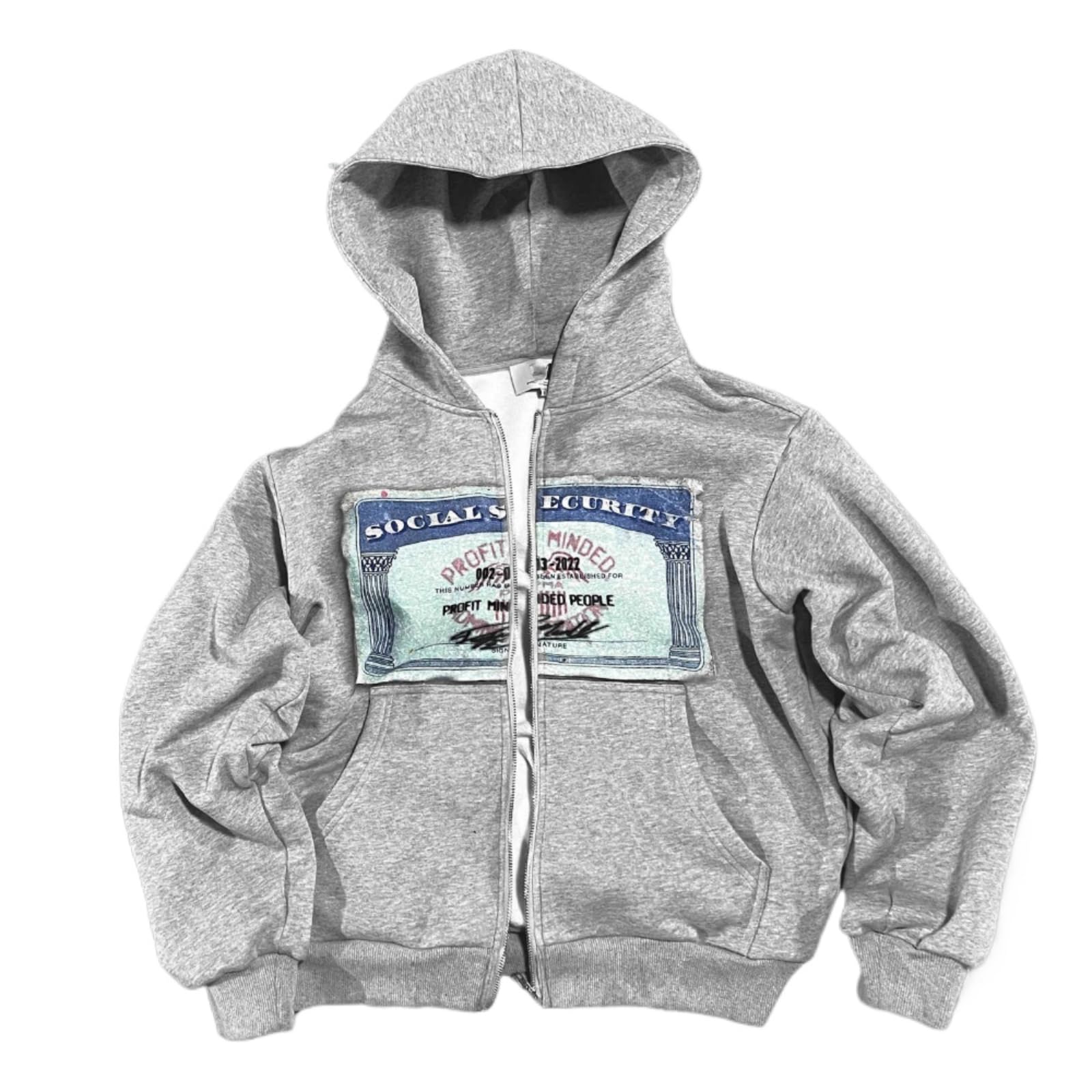 Zip up Hoodie Y2k Oversized Graphic Hoodies Unisex Grunge Jackets Streetwear Vintage 2000s Emo Clothes