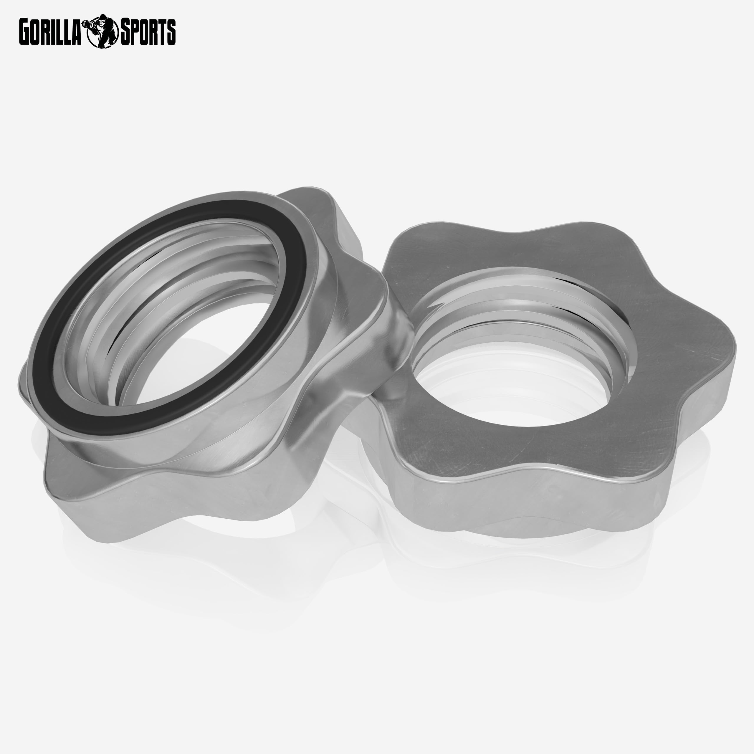 GORILLA SPORTS® Set di Manubri - Coppia, Dischi Pesi 20kg/30 kg, con Bilanciere Ø 30mm, 2 Chiusura a Stella, Rivestiti in Plastica, Nero - Pesi Regolabili Palestra, Fitness Dumbbell, Allenamento, Casa