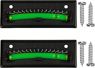 RV Level Bubble 2-Pack, High Visibility Graduated Scale Levels for Precision Leveling, Stick on Leveling System for RV Camper Trailer Motorhome Caravan Truck Boat(Black)