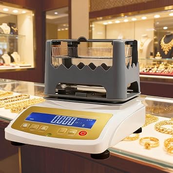 Gold Purity Test Machine,Precious Metal Density Tester,Authenticity Scanner Jewelers,Maximum Capacity 300g-1200g,for Bank Pawn Industry Platinum Research Lab A300K